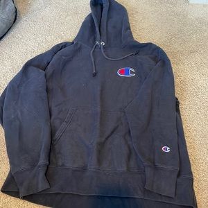 CHAMPION men’s XL navy blue hoodie